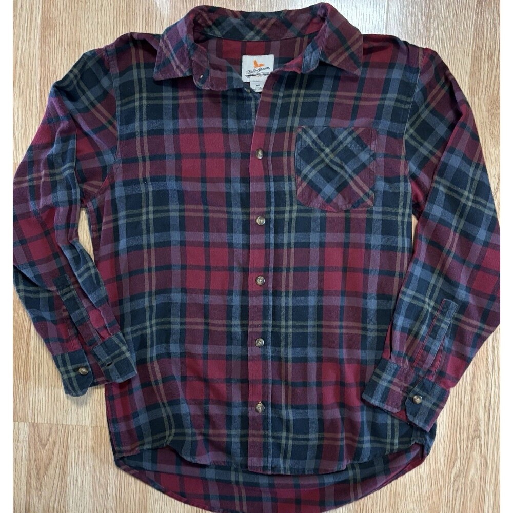 Johnny Cash Upcycled Flannel Shirt Unisex Size Mens Medium Long Sleeve Buttonup - Picture 5 of 8